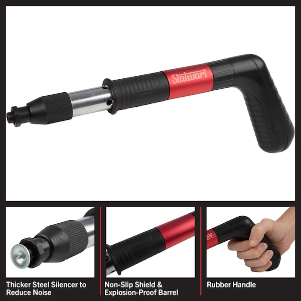 Stalwart Manual Nail Gun Tool Kit with 20 Nails - 75-PT2008