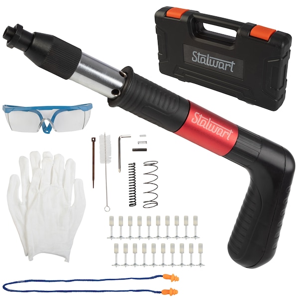 Stalwart Manual Nail Gun Tool Kit with 20 Nails - 75-PT2008