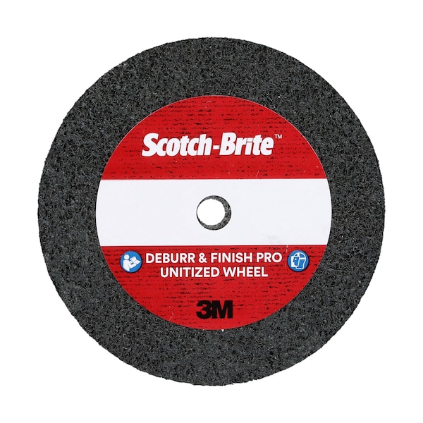 Scotch-Brite Deburr&Finish PRO Unitized Whl, 2inx1/4inx1/4in, 2S FIN, 60/pk - 7100143403