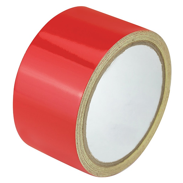 Zoro Select Floor Marking Tape vinyl 2 in W x 5.5 mil Thick - ZRF2X5RD