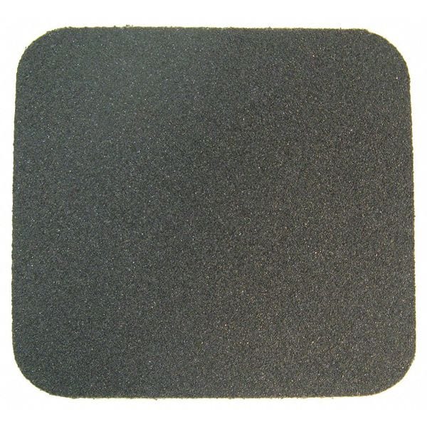 Wooster Products Anti-Slip Tread Aluminum oxide 46 Grit Size, Black, 5-1/2" W x 5 1/2 in L, 42 mil Thick - FBM5555