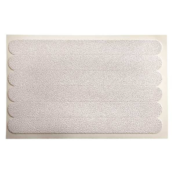 Condor Anti-Slip Tread vinyl Proprietary Grit Size, White, 3/4" W x 7-1/2" L, 27 mil Thick - GRAN1378