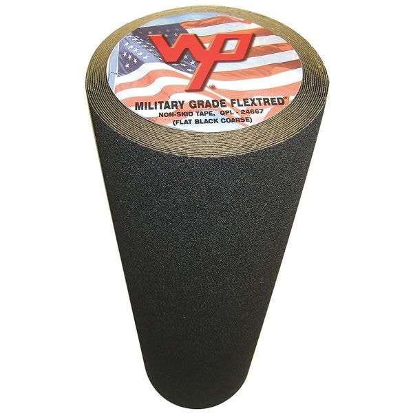 Military Grade Flextred Anti-Slip Tape Polymer 20 Grit Size, Black, 24" W x 60 ft. L, 54 mil Thick - MG24.2460.BLA