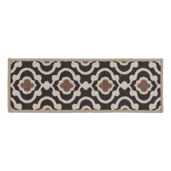 World Rug Gallery Nylon Gray, 8.6 in W x 26 in L, 0.2 in Thick - 70060GRAY4PK