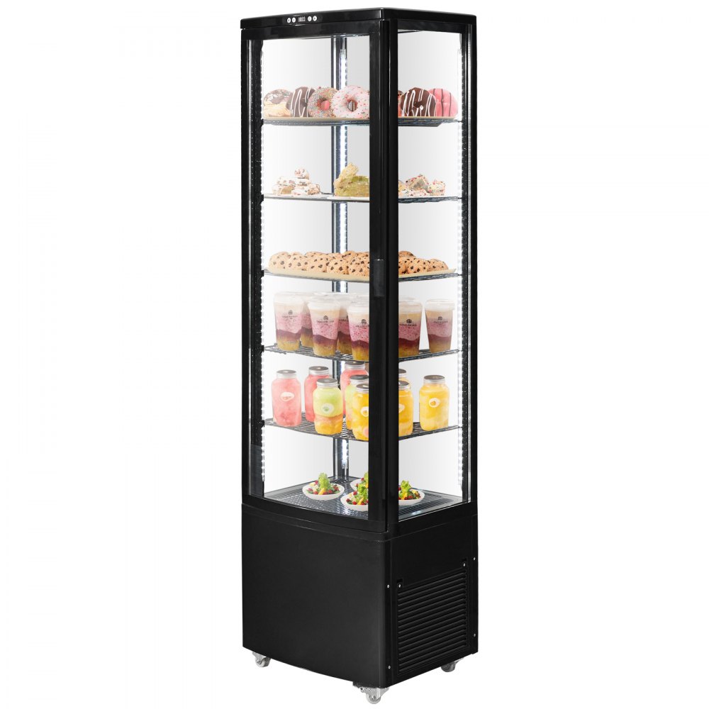 VEVOR Refrigerated Display Case Bakery Display Fridge Case 9.8 cu ft/278L 5-Tier - DGZSJLDFX98CV5MZPV1