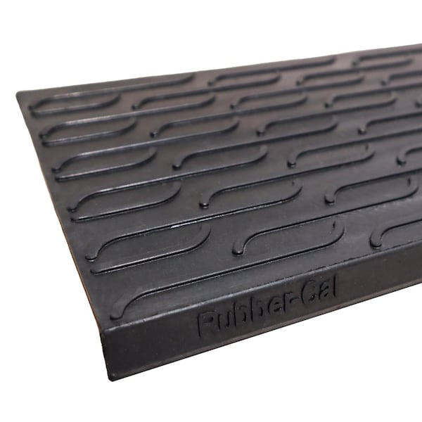 Rubber-Cal Rubber Black, 9.75 in W x 29.13 in L, 0.13 in Thick - 10-104-023-6PK
