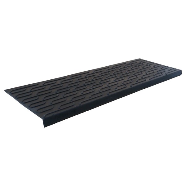 Rubber-Cal Rubber Black, 9.75 in W x 29.13 in L, 0.13 in Thick - 10-104-023-6PK