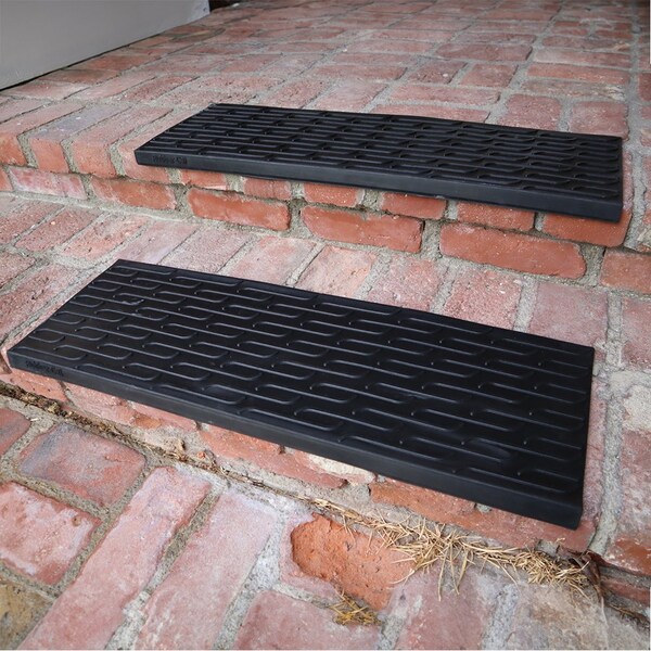 Rubber-Cal Rubber Black, 9.75 in W x 29.13 in L, 0.13 in Thick - 10-104-023-6PK