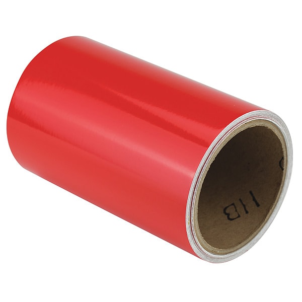 Zoro Select Floor Marking Tape vinyl 6 in W x 5.5 mil Thick - ZRF6X5RD