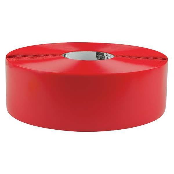 Mighty Line Industrial Safety Floor Marking Tape PVC Red, 3" W x 100 ft. L, 50 mil Thick - 3RR