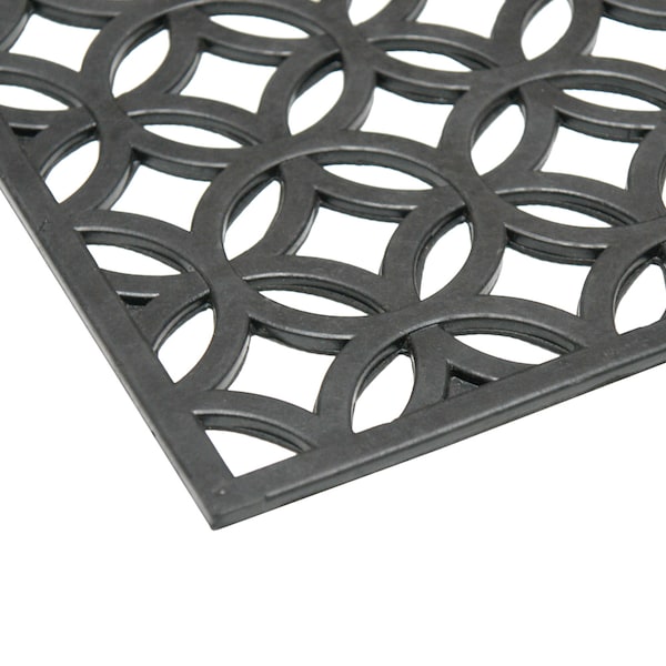 Rubber-Cal 6-Piece Azteca Indoor Outdoor Stair Treads Rubber Step Mats, 9.75 by 29.75-Inch - 10-104-008-6PK