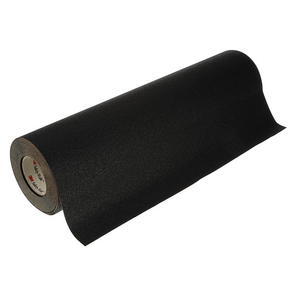 3M Anti-Slip Tape Mineral Coated; Substrate: Plastic Film 60 Grit Size, Black, 3 ft. W x 60 ft. L - 610-36X60