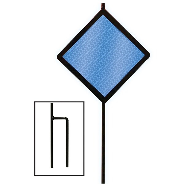 Hy-Ko 48In Blue Diamond Driveway Marker, 12PK - A10111