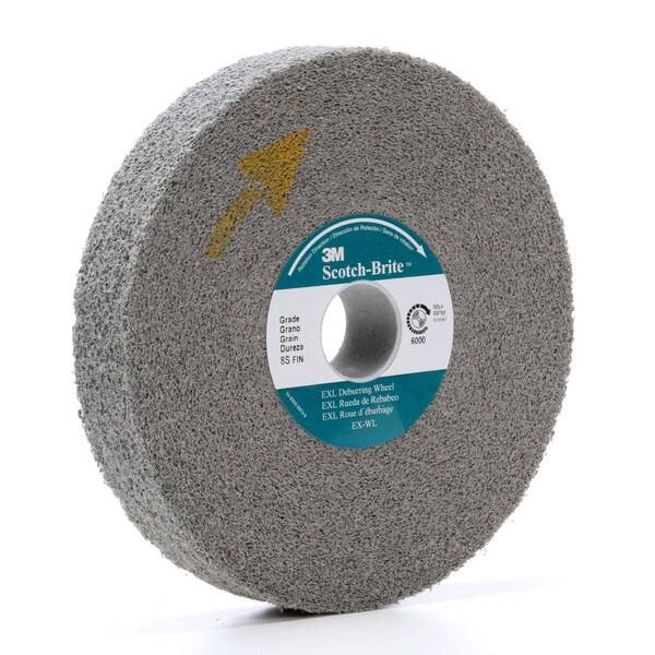 Scotch-Brite EXL Deburring Convolute Wheel, 9S Fine, 12 in x 3 in x 5 in, 1 ea/Case - XL-WL