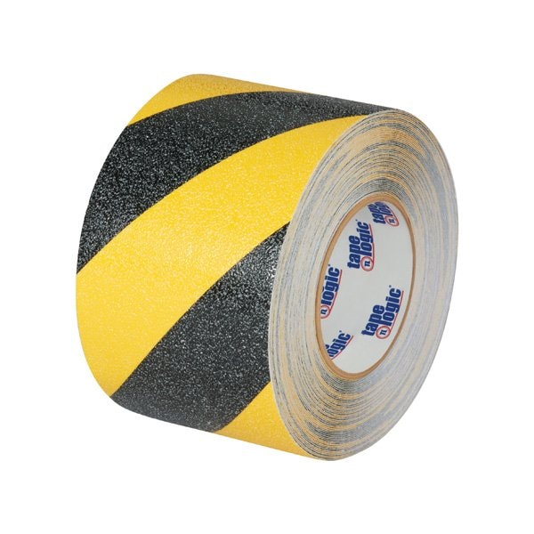 Tape Logic 1'' x 60' Black/Yellow Striped Heavy-Duty Tape Logic Anti-Slip Tape - BUY00019290