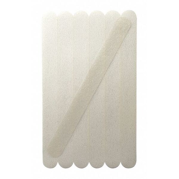 Jessup Flex Track Fine Grade Anti Slip Strip Vinyl, Adhesive: Acrylic Clear, 3/4" W x 7-1/2" L, 0.027" Thick - 4100-.75X7.5-12CL