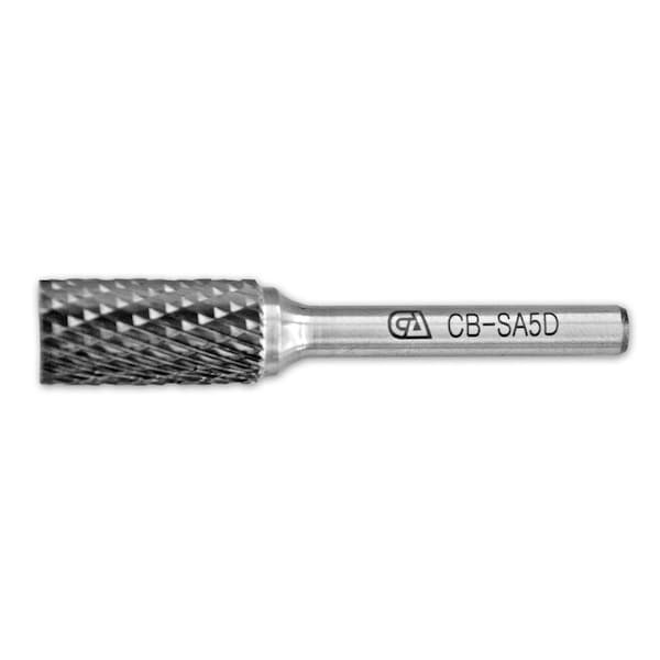 Continental Abrasives SA-5 Double Cut  Cylindrical Plain End Tungsten Carbide Burr - CB-SA5D