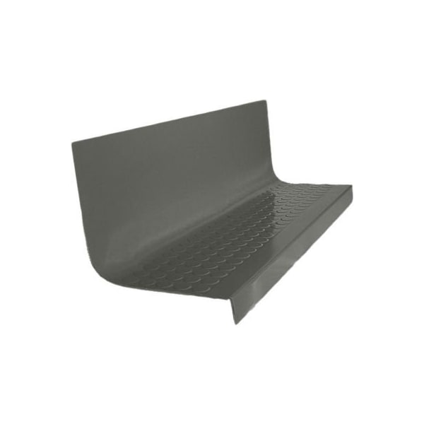 Roppe Rubber Raised Circular Stair Tread Square Nose 20.44in x 48in Charcoal - 48963P123