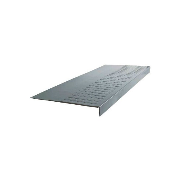 Roppe Rubber Raised Circular Stair Tread Square Nose 12.06in x 54in Dark Gray - 54983P150