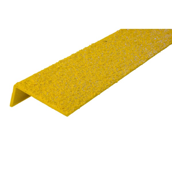 Safestep Fiberglass Reinforced Plastic Anti-Slip Step Edges, 36'' x 2 3/4 x 1 1/4'' Medium Grit - 292483