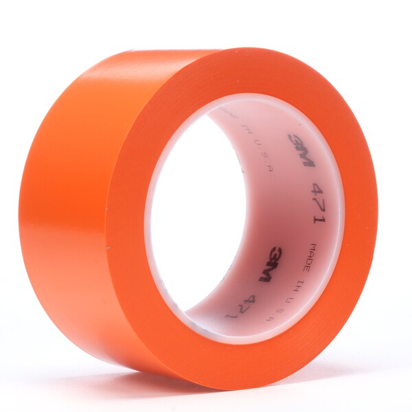 3M Premium Performance Tape Rubber Adhesive Orange, 2" W x 36 yd. L - 471