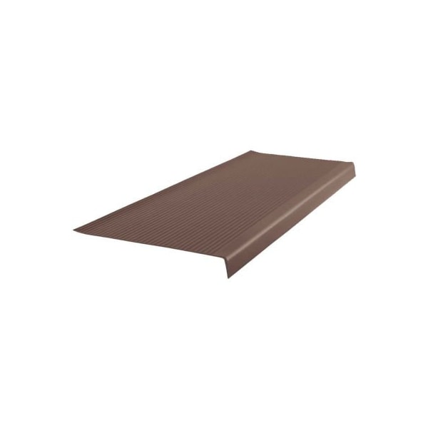 Roppe Vinyl Light Duty Ribbed Stair Tread Square Nose 12.41in x 72in Light Brown - 72162P147