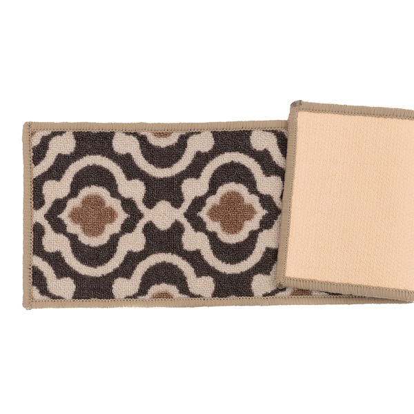 World Rug Gallery Nylon Gray, 8.6 in W x 26 in L, 0.2 in Thick - 70060GRAY13PK