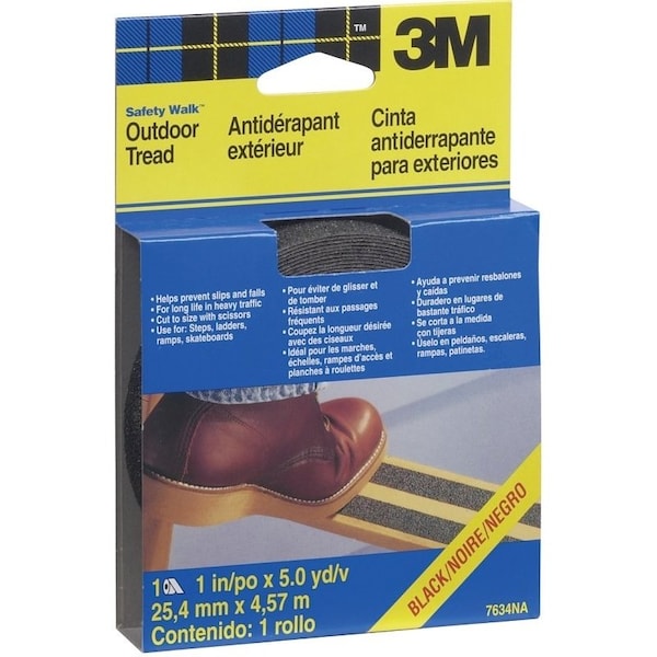 3M SafetyWalk Outdoor Tread, 4572 m L, 1 in W - 7634