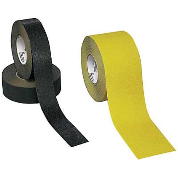 3M Anti-Slip Tread Plastic 60 Grit Size, Black, 3/4" W x 2 ft. L, 28 mil Thick - 610-3/4X2