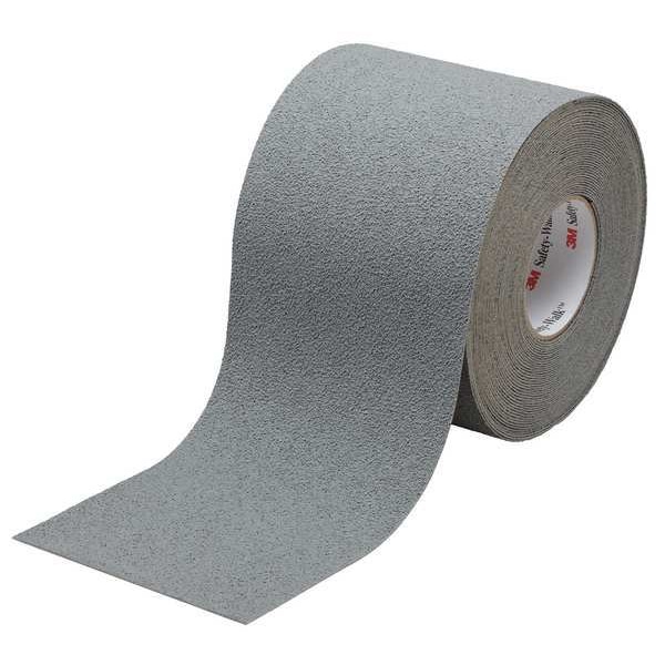 3M Anti-Slip Tape Synthetic Rubber Proprietary Grit Size, Gray, 6" W x 60 ft. L, 1.9 mil Thick - 370-6X60