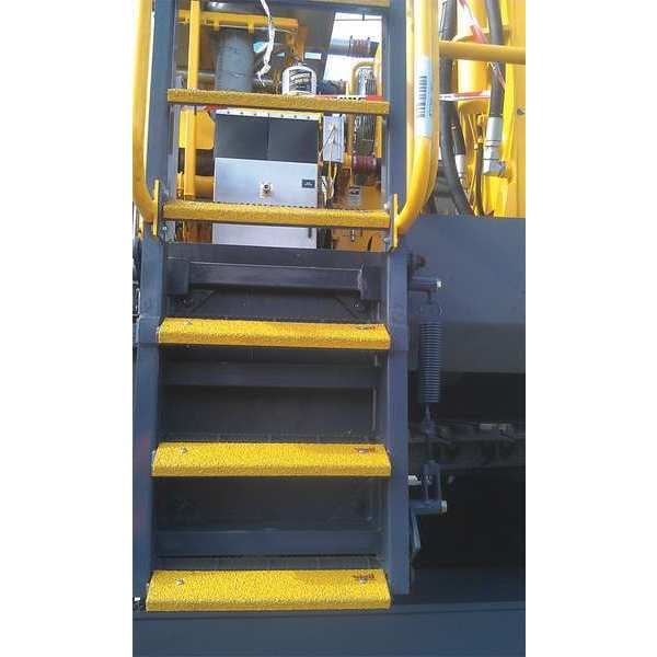 Vigil Antislip Anti-Slip Stair Nosing Steel Yellow, 17 45/64 in W x 7/64 in Thick - 02-405