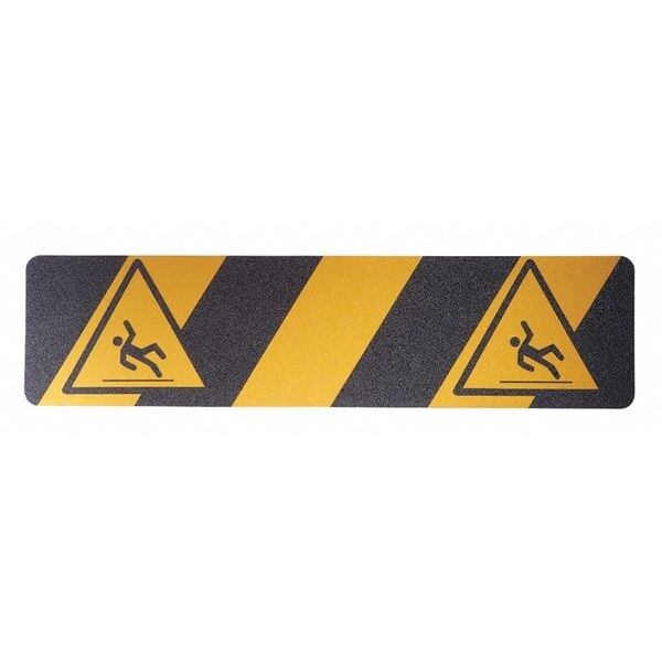 Jessup Safety Track Slipping Man Commercial Grade Colors Anti Slip Grit Tread Aluminum Oxide, Adhesive: Acrylic 6" W x - 3360-6X24-SM
