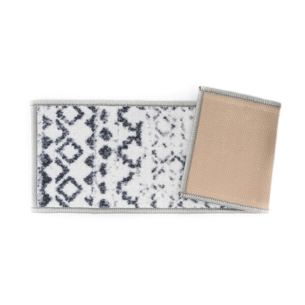 World Rug Gallery Nylon Cream, 26 in W x 8.6 in L, 0.2 in Thick - 1515CREAM13PK