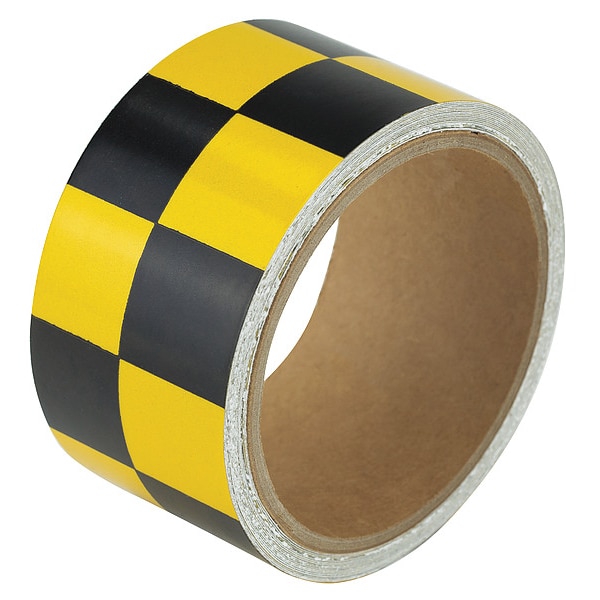Zoro Select Floor Marking Tape vinyl 2 in W x 5.5 mil Thick - ZRS2X5BY-CH