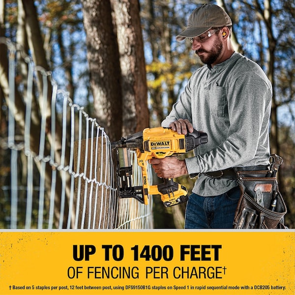 Dewalt 20V MAX* XR 9 GA Cordless Fencing Stapler Kit - DCFS950P2