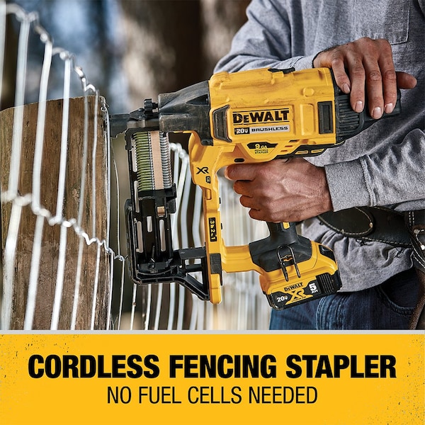 Dewalt 20V MAX* XR 9 GA Cordless Fencing Stapler Kit - DCFS950P2
