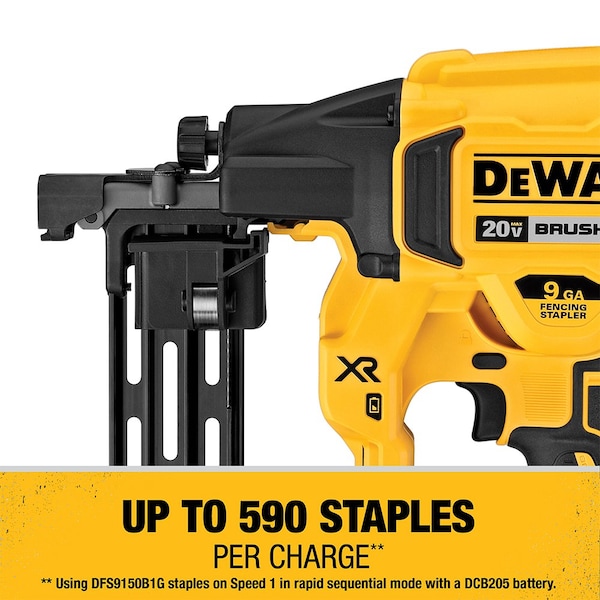 Dewalt 20V MAX* XR 9 GA Cordless Fencing Stapler Kit - DCFS950P2