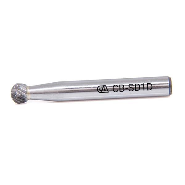 Continental Abrasives SD-1 Double Cut Round Ball Tungsten Carbide Burr - CB-SD1D