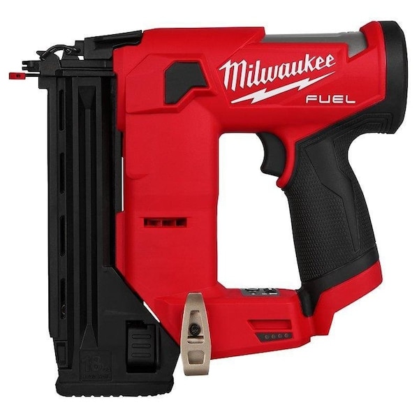 Milwaukee Tool M12 Fuel Compact Brad Nailer, Tool Only, 18 V, 110 Magazine, 0 deg Collation, 18 ga Nail - 2541-20