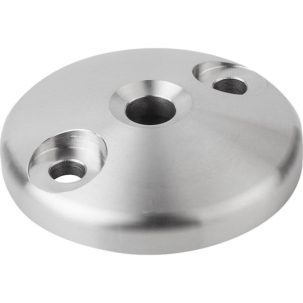 Kipp Plate Anti-Slip Plate, Form:D Stainless Steel, D=80 - K0425.40802