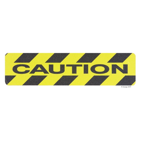 Nmc Grit Cleat Tape Vinyl Proprietary Grit Size, Yellow, 6" W x 24" L - AGT39CAU