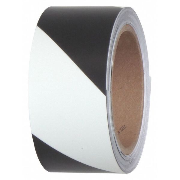 Jessup Glo Brite Safety Grade Egress Tape Film: Polyester, Adhesive: Acrylic Photoluminescent, Stripe: Black, 2" W x - 7530-2-STRIPE-B