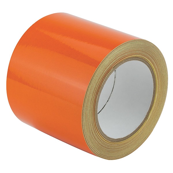 Zoro Select Floor Marking Tape vinyl 4 in W x 5.5 mil Thick - 20LP58