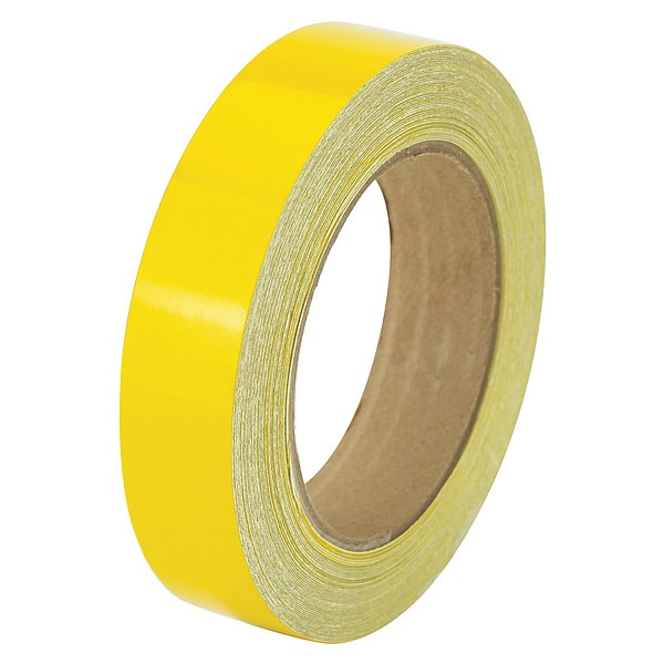 Zoro Select Floor Marking Tape vinyl 1 in W x 5.5 mil Thick - ZRF1X50'YL