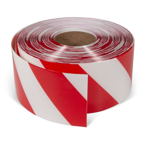 Incom Floor Marking Tape 0.050" thick abrasion, chemical and wear-resistant PVC 4" W x 100' L - AS451