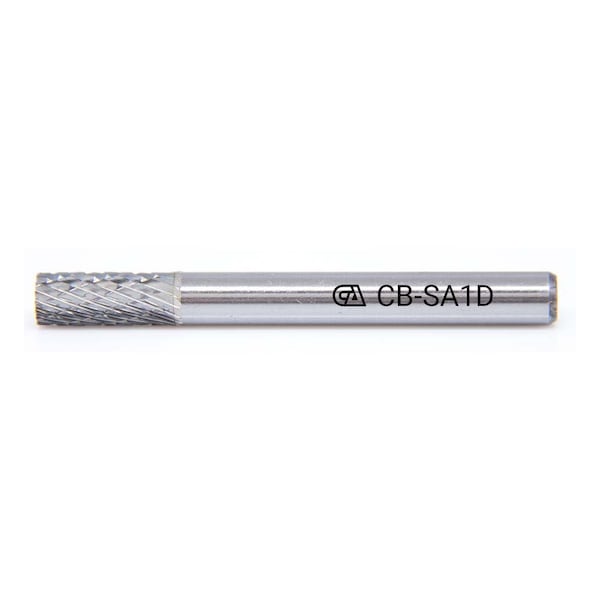 Continental Abrasives SA-1 Double Cut  Cylindrical Plain End Tungsten Carbide Burr - CB-SA1D