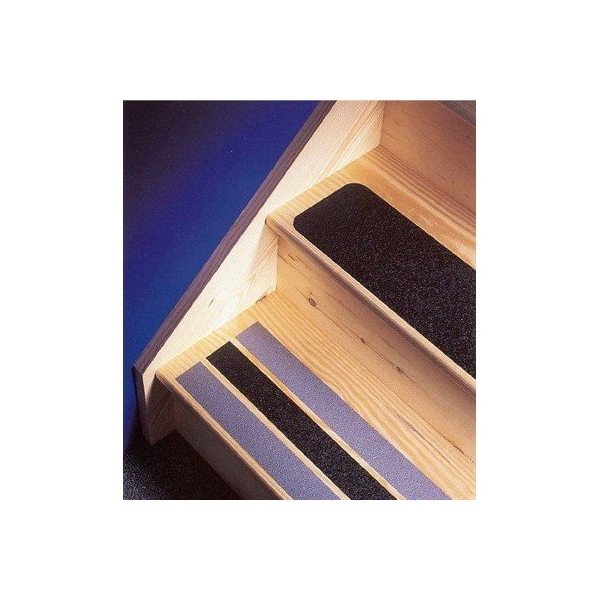 Nmc Resilient Anti Slip Tape Vinyl Proprietary Grit Size, Black, 6" W x 24" L - AST624B
