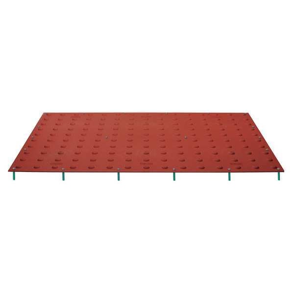 Tuftile ADA Warning Pad Polymer Red, 2 ft W x 4 ft L, 7/16 in Thick - TT2448-SA-CRD-1