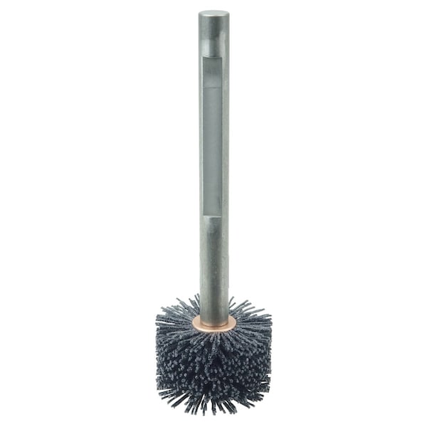 Weiler Bore-Rx 1-1/2"Dia.  Brush Deburring .026/120CG Crimped Fill, 3/8" Stem - 17212