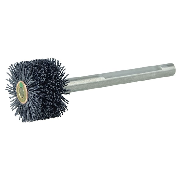 Weiler Bore-Rx 1-1/2"Dia.  Brush Deburring .026/120CG Crimped Fill, 3/8" Stem - 17212